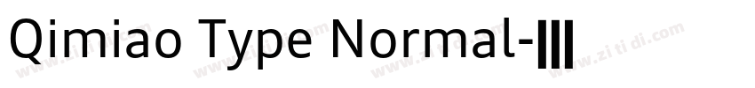 Qimiao Type Normal字体转换 Qimiao Type Normal字体转换